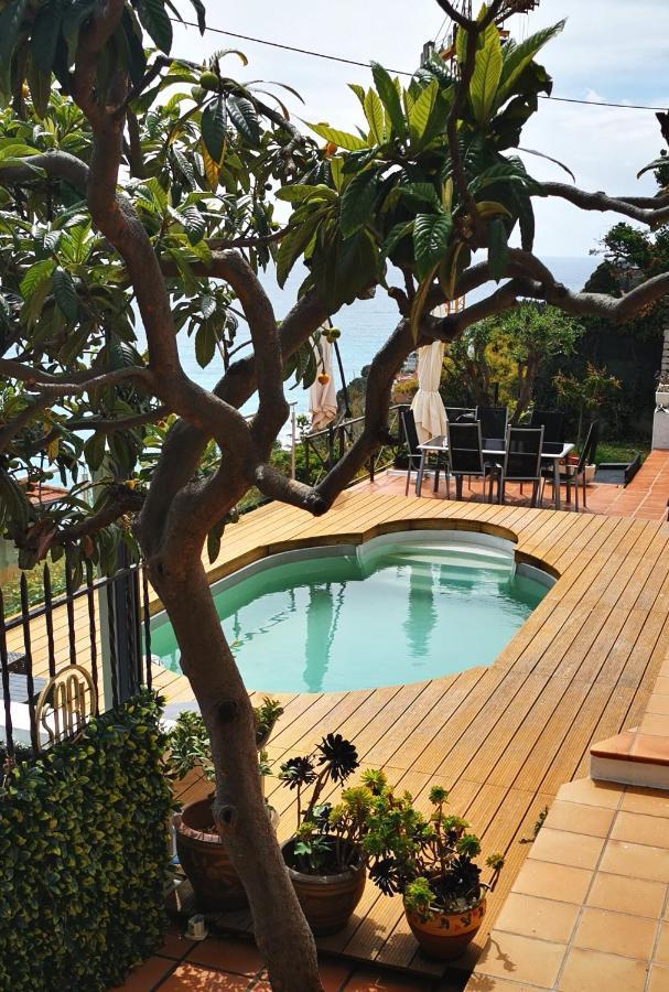 Vue magnifique avec piscine privée et sauna à 10min de Monaco Roquebrune-Cap-Martin Exterior foto